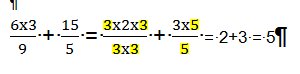 Les dys et les mathématiques au clavier Exemple Fraction Word 1