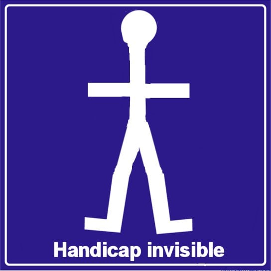 Carte de stationnement handicapé : stationnement gratuit Handicap Invisible 1 1