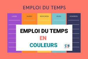 emploi du temps couleur